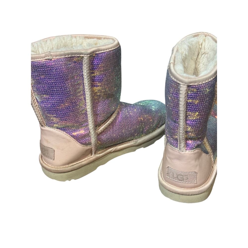 Ugg classic cosmo sequin boot size 4 kids - Picture 4 of 7